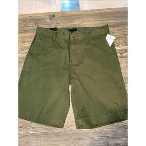 14th & Union Stretch Twill Chino Shorts Green. Size 30. Slim Fit. NWT. Y